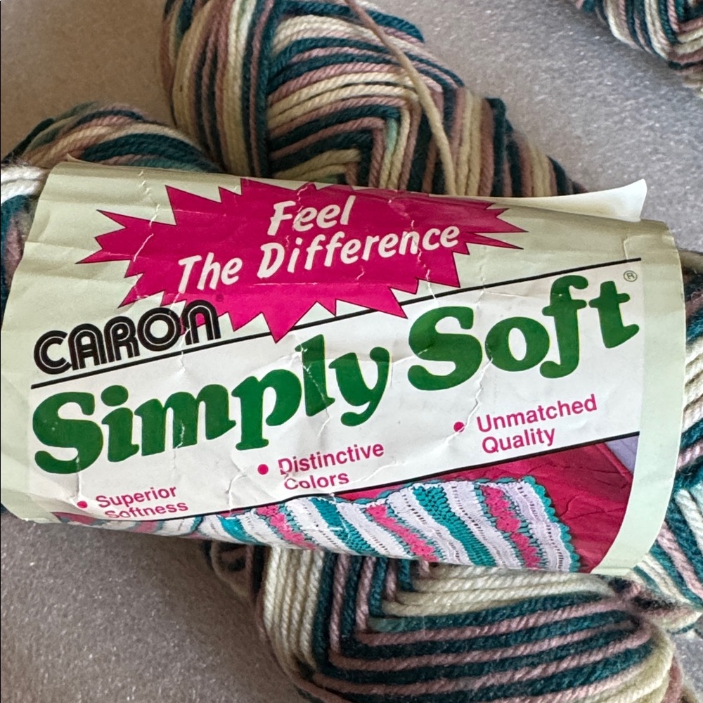 Carbon Simply Soft Yarn - Pink and Multicolor - Picture 5 of 6